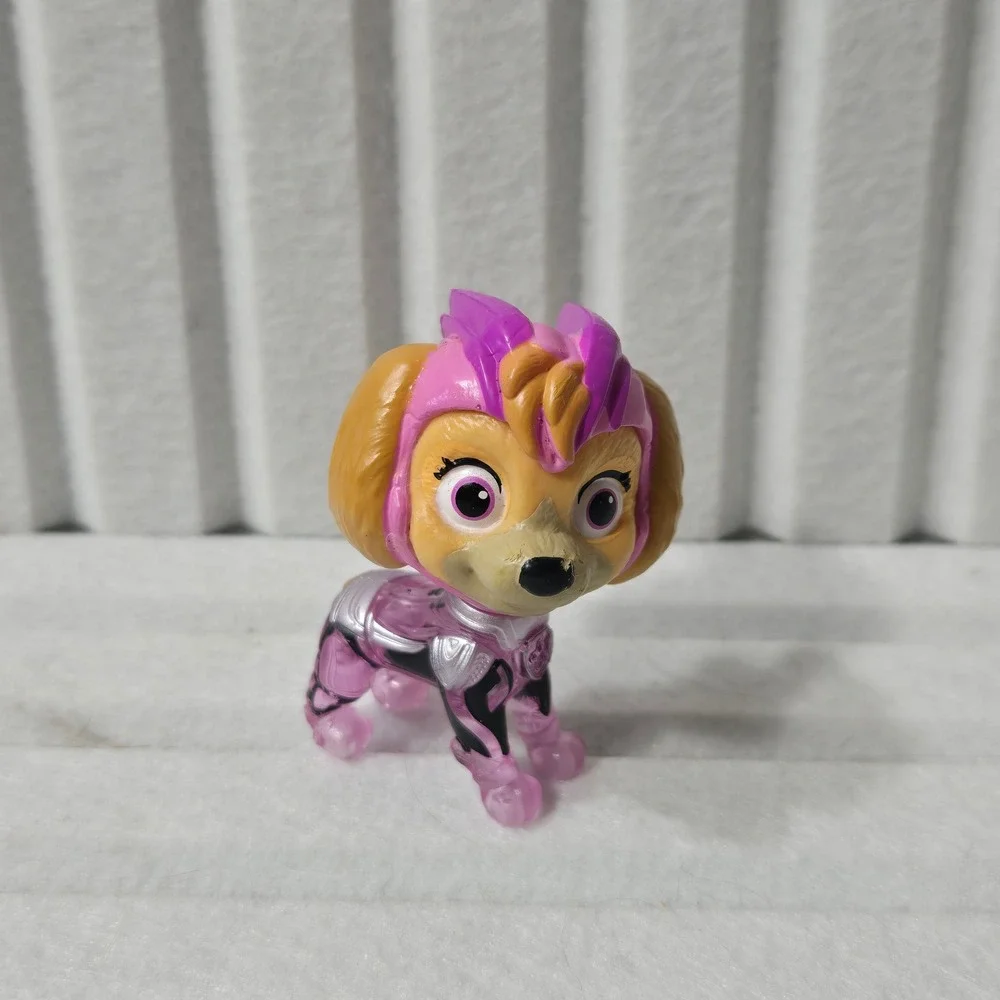 Paw Patrol Rubble and Skye Action Figure Set Yellow Construction Pink Pilot Toy‎